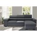 Chaise longue con cama NORWAY reversible 3 plazas gris Gris