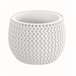 2x Maceta redonda con deposito Splofy Bowl Blanco