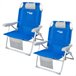 Aktive Pack 2 sillas playa XXL plegables y multiposición Azul