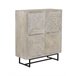 Aparador Alto 4 Puertas Blanco/ Beige