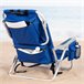 Aktive Silla de playa XXL plegable y reclinable 5 posiciones c/nevera y mochila Azul