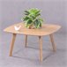 Mesa auxiliar cuadrada en madera de roble  - Northpole 80x80 Roble