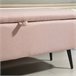 Banco de Almacenaje Poliéster, Espuma HOMCOM Rosa