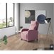 Sillón relax MILU manual color rosa Rosa