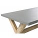 Beliani Mesa de jardín OLBIA 100x200 Gris
