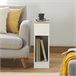 Set de 2 Mesas auxiliares con 1 cajón negro FBT111 SoBuy 20 Natural