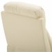 Sillón Reclinable Acero, MDF, PU y Espuma HOMCOM Blanco