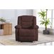 Sillón relax de tela CHEF2 Chocolate