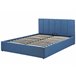 Beliani Cama con somier Poliéster DREUX 151x214 Azul