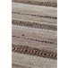 Alfombra de algodón a rayas 120x60 Marron