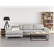 Beliani Sofá esquinero Poliéster KIRUNA Gris Claro