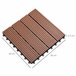 Baldosas de Exterior HDPE Outsunny Marron