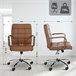 Silla de oficina - Ashland - Simil cuero Marron Claro