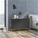 Aparador de Salón MDF, Metal HOMCOM, hogar - muebles de comedor Negro