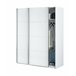 Armario 2 puertas efecto madera 150 Blanco Brillo