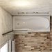 Mampara de Bañera Abatible,Vidrio Templado 6mm,Altura 140cm Blanco/ Gris