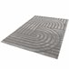 Alfombra con relieve de estilo escandinavo SNOWY - ATTICGO 80x150 Gris