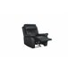 Sillón relax manual THEA piel negro Negro