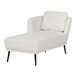 Beliani Chaise longue Bouclé ARTHEZE Crema