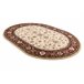 Alfombra de lana OMEGA oval ARIES flores 200x300 Marron