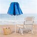Aktive Sombrilla playa compacta e inclinable UV50 c/funda Azul