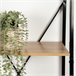 Max Home Estantería escalera madera 4 estantes 60 Negro/ Madera