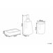 Beliani Conjunto de accesorios de baño SONANA Beige