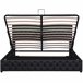 Cama de matrimonio de poliuretano con almacenaje 182x207 Blanco