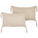 Beliani Cojín decorativo HAKONE 45x25 Beige