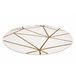 Alfombra EMERALD exclusivo 1013 circulo - glamour 120x120 Crema