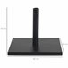 Soporte para Parasol Cemento, Metal Outsunny 40x40 Negro