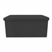 Puff Ottoman Almacenaje Rectangular Polipiel Plegable Negro