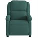 Sillón Reclinable De Masaje Verde Oscuro