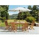 Beliani Conjunto de comedor MAUI Marron