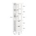 Mueble Columna de baño FRG126-W SoBuy Blanco