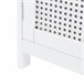Mueble de baño Karlsøy con 1 puerta MDF ratán Blanco