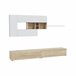 Compacto tv 260cm blanco y roble MANHATTAN Blanco/ Madera