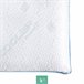 Almohada Viscoelástica Carbono Activo Tejido Frío 105x34 Blanco/ Gris