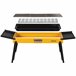 Aktive Barbacoa carbón plegable acero con bandejas laterales Amarillo