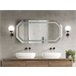 Beliani Espejo de baño LOCMARIAQUER Gris