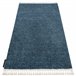 Alfombra BERBER 9000 Franjas Bereber Marroquí Shaggy 200x290 Azul