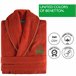 Albornoz benetton 360 gsm 100% algodón Rojo