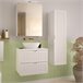 Mueble bajo lavabo encimera Soline 60 Blanco