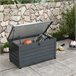 Baúl de Exterior Acero Galvanizado Outsunny Gris