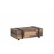 Mesa de centro NELLEKE vintage antiguo 110x35x60cm Marron