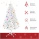 Árbol de Navidad Plástico y Metal HOMCOM Árbol de Navidad Plástico y Metal HOMCOM Blanco
