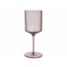 Beliani Cristalería Vidrio AMETHYST Rosa Talco