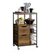 Carrito de Srvicio con 3 Cajones 3 Estantes FKW111-PF SoBuy Marron