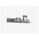 Estante de pared INDUSTRY 189,40cm Gris/ Madera