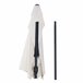 Sombrilla de Jardín Metal, Poliéster Outsunny 269x138 Crudo